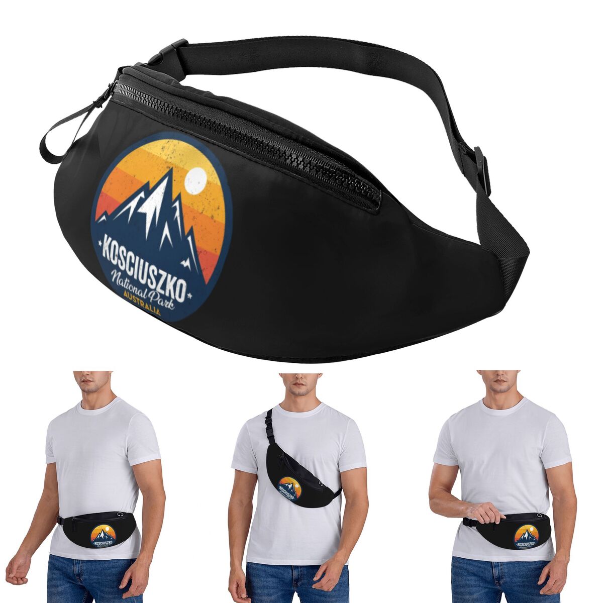 Women Bags Australia - Crossbody Waist Bag Mount Kosciuszko National