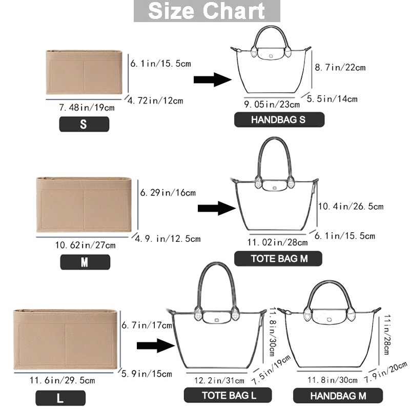EverToner Women Felt Insert Ba – Women'S Bags Longchamp recenzja i cena