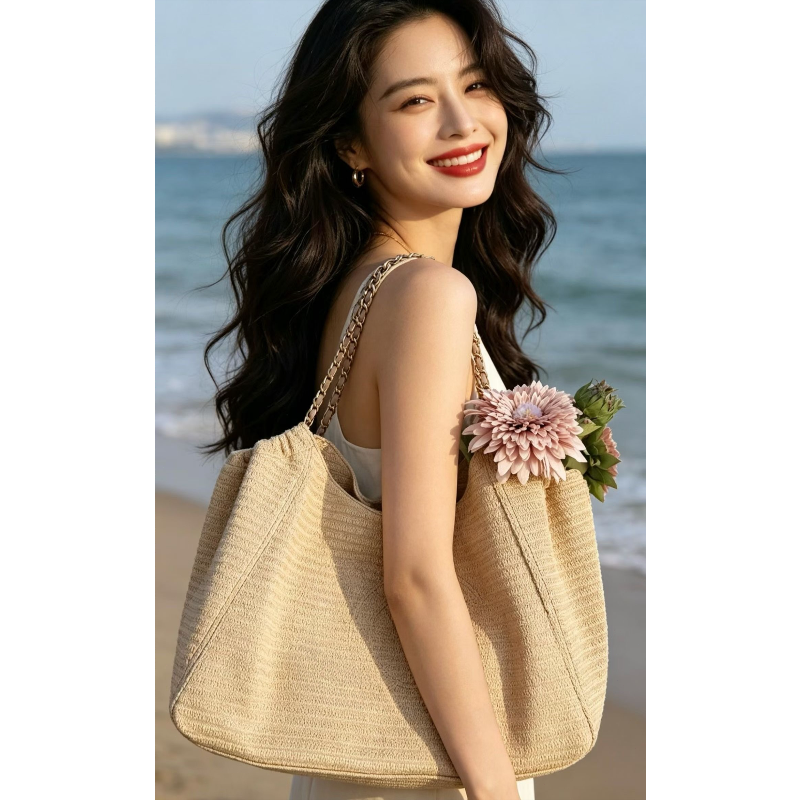 Chain Raffia 2026 Summer Beach – Women Bags Large recenzja i cena