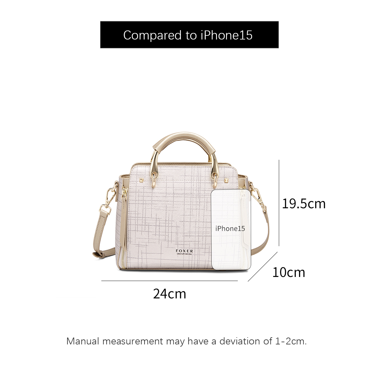 FOXER Lady's Shoulder Bag Luxu – Women'S Best Bags For Work recenzja i cena