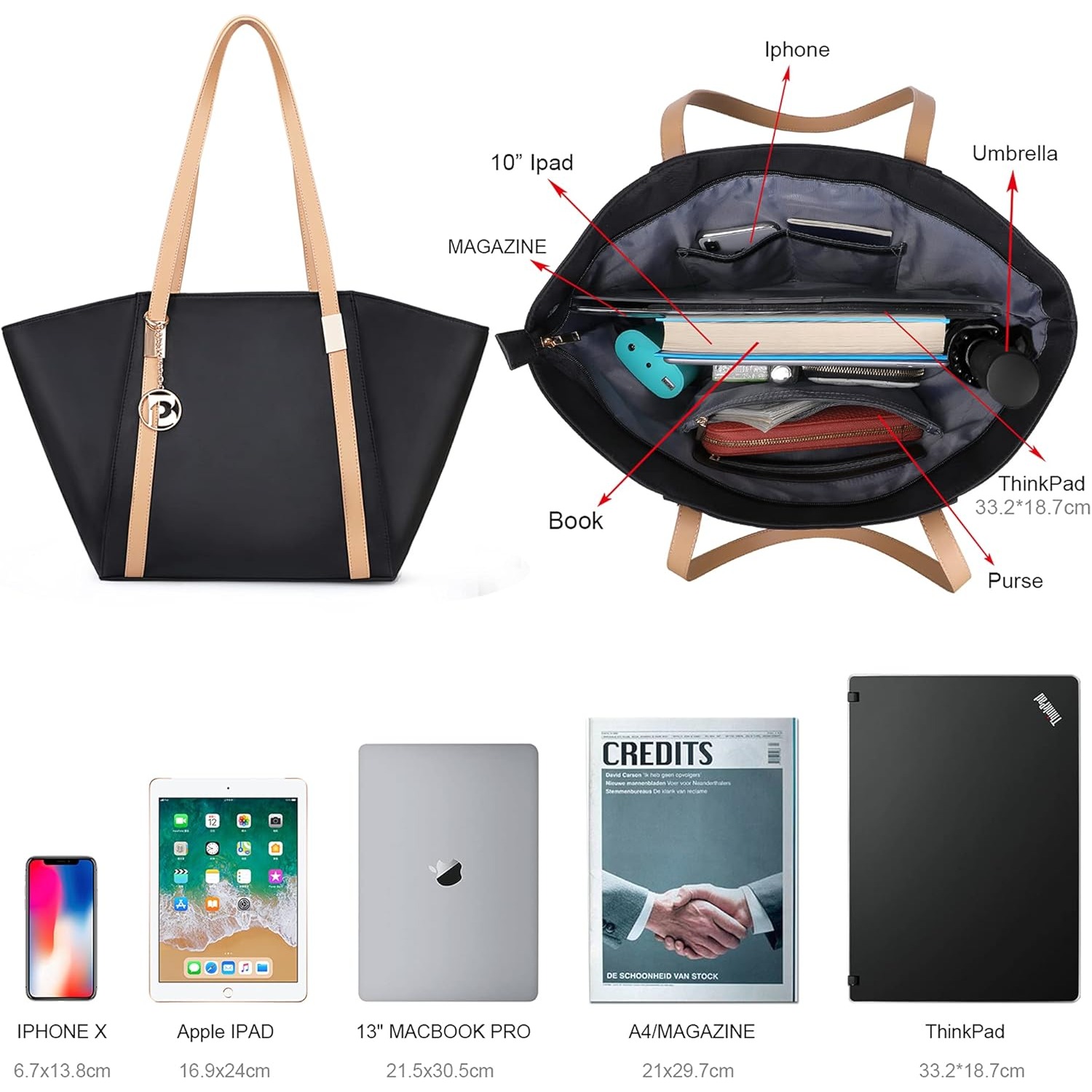 Women Large Capacity Tote Bag  – Women'S Best Bags For Work recenzja i cena