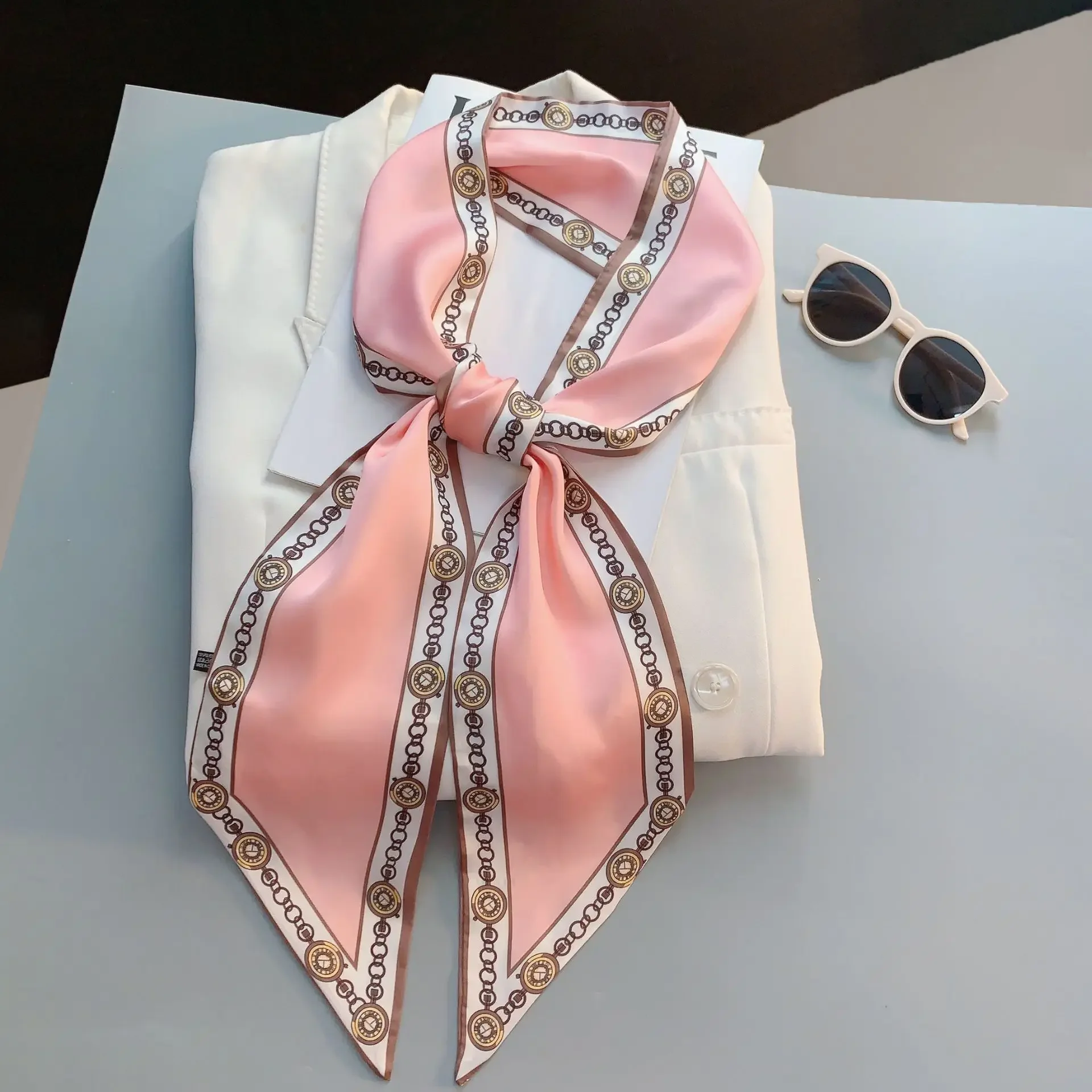 Design Print Skinny Scarf Plai – Women'S Bags Designer Brands recenzja i cena