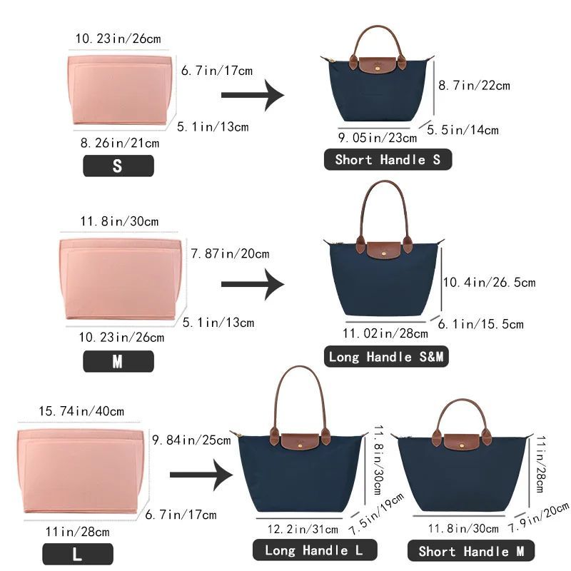 Felt Insert Bag Fits For Longc – Women'S Bags Longchamp recenzja i cena