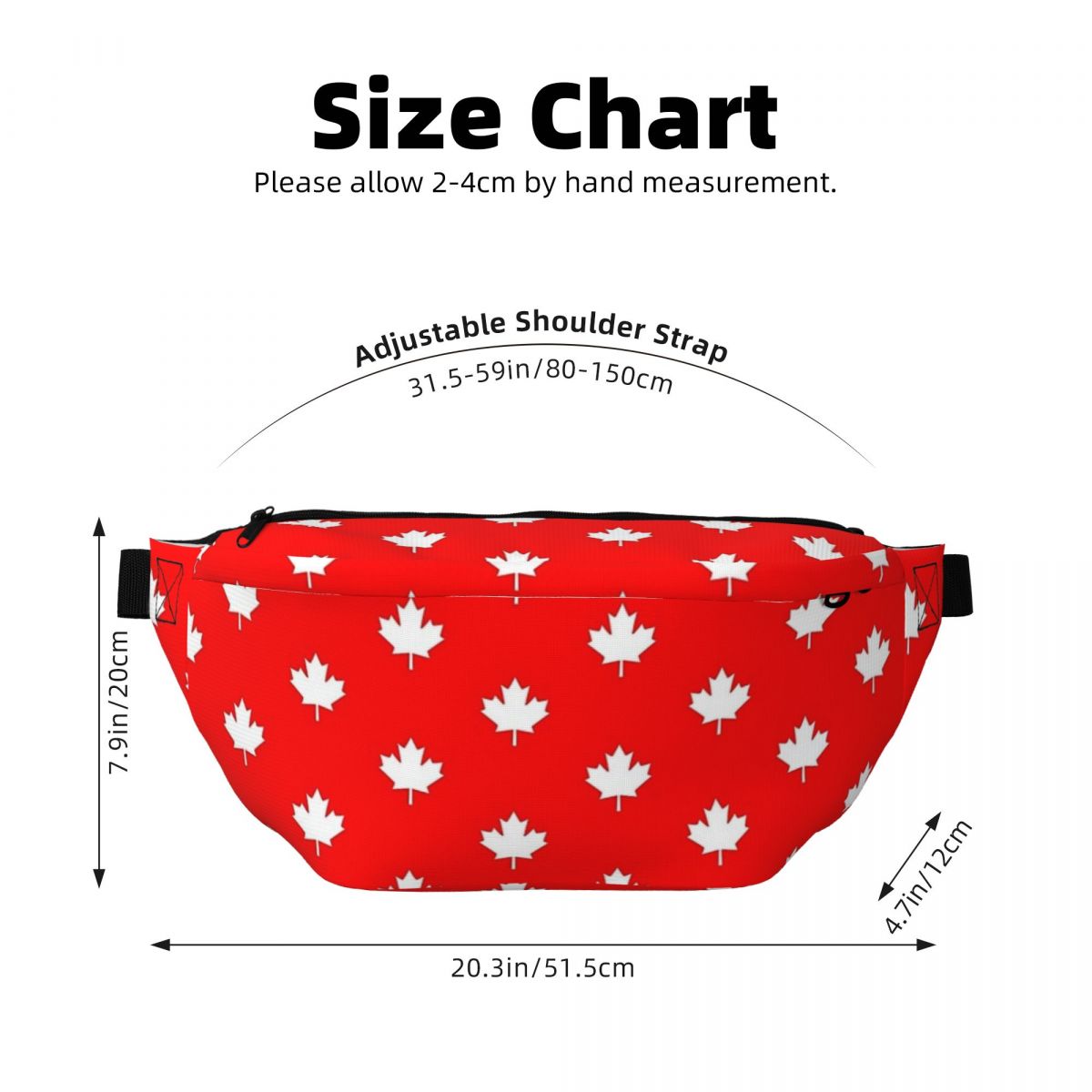 Crossbody Waist Bag Canada Map – Women Bags Canada recenzja i cena