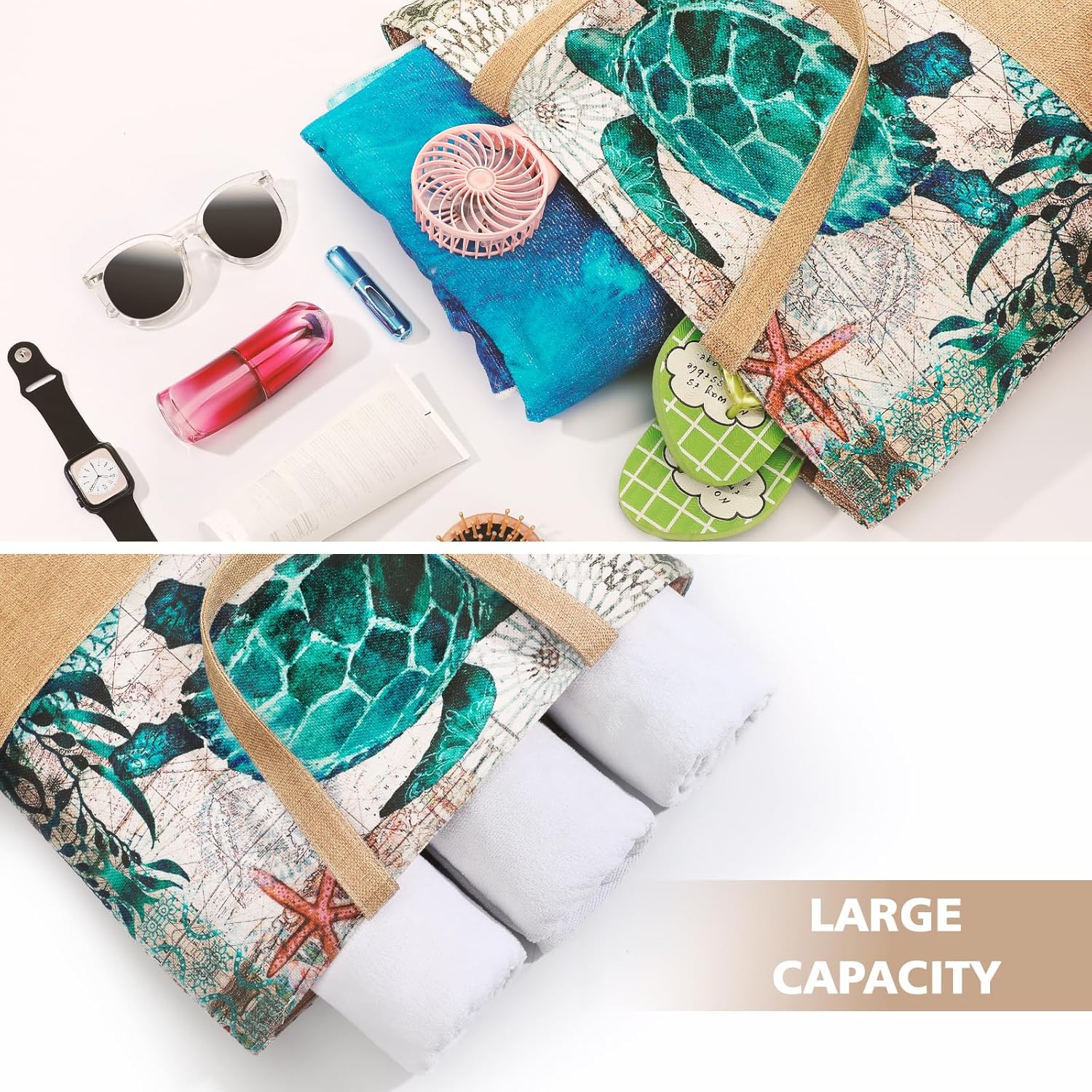 Large Beach Bag for Women with – Women Bags Large recenzja i cena