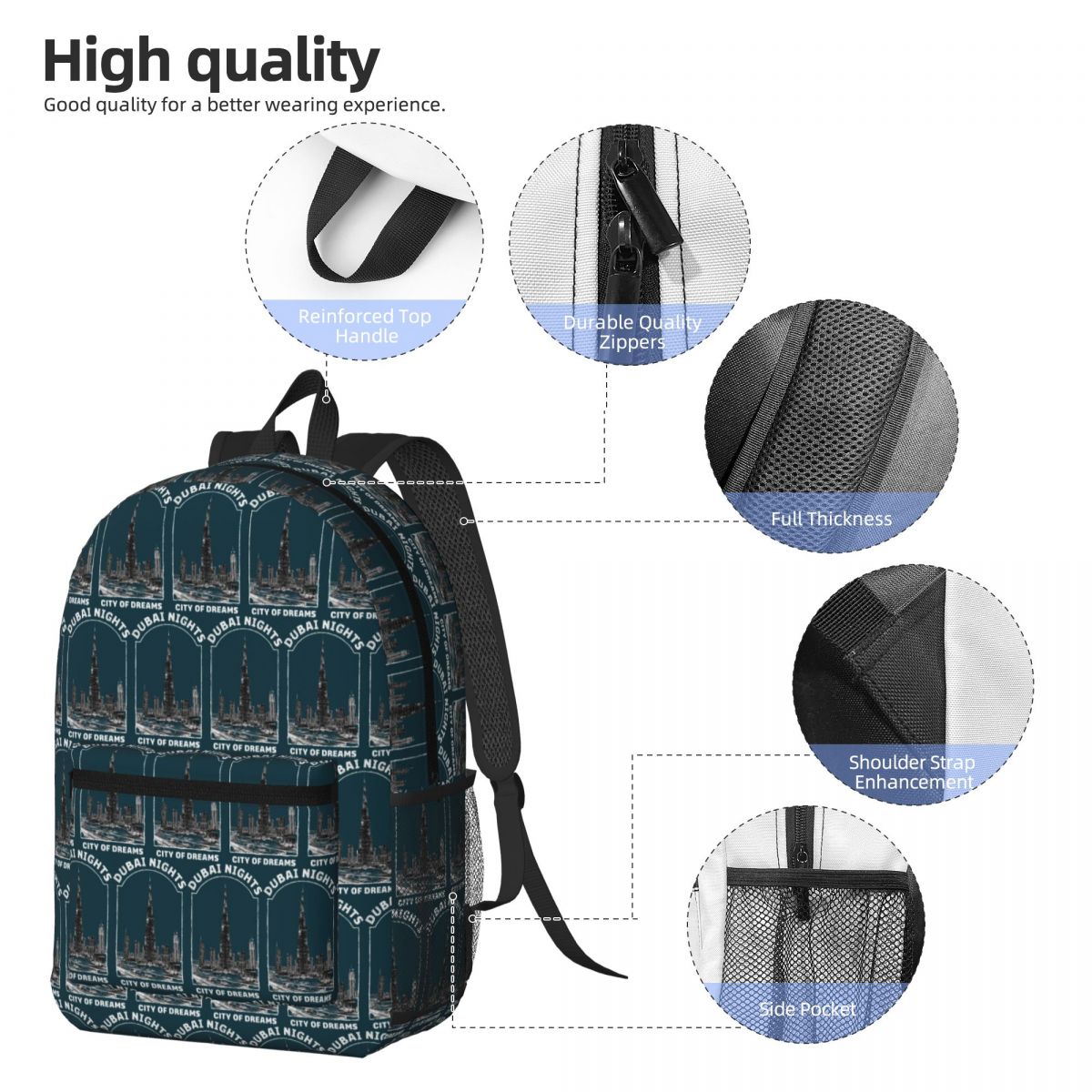 Dubai Nights Backpack Boys Gir – Women Bags Dubai recenzja i cena