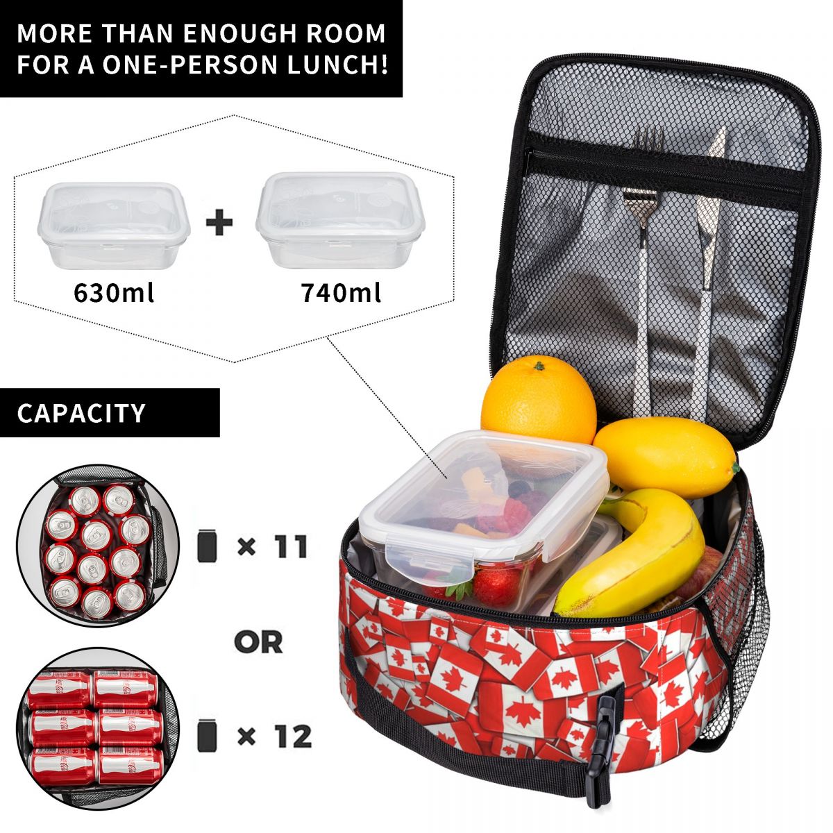 Canada Flag Pattern Insulated  – Women Bags Canada recenzja i cena