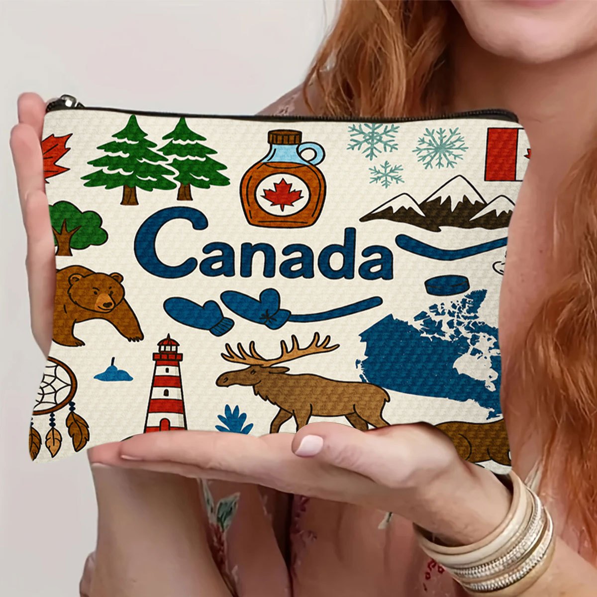 A Canada themed cosmetic bag - – Women Bags Canada recenzja i cena