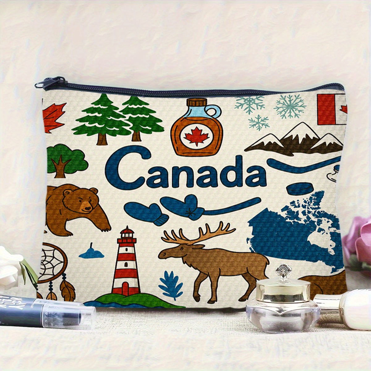 A Canada themed cosmetic bag - – Women Bags Canada recenzja i cena