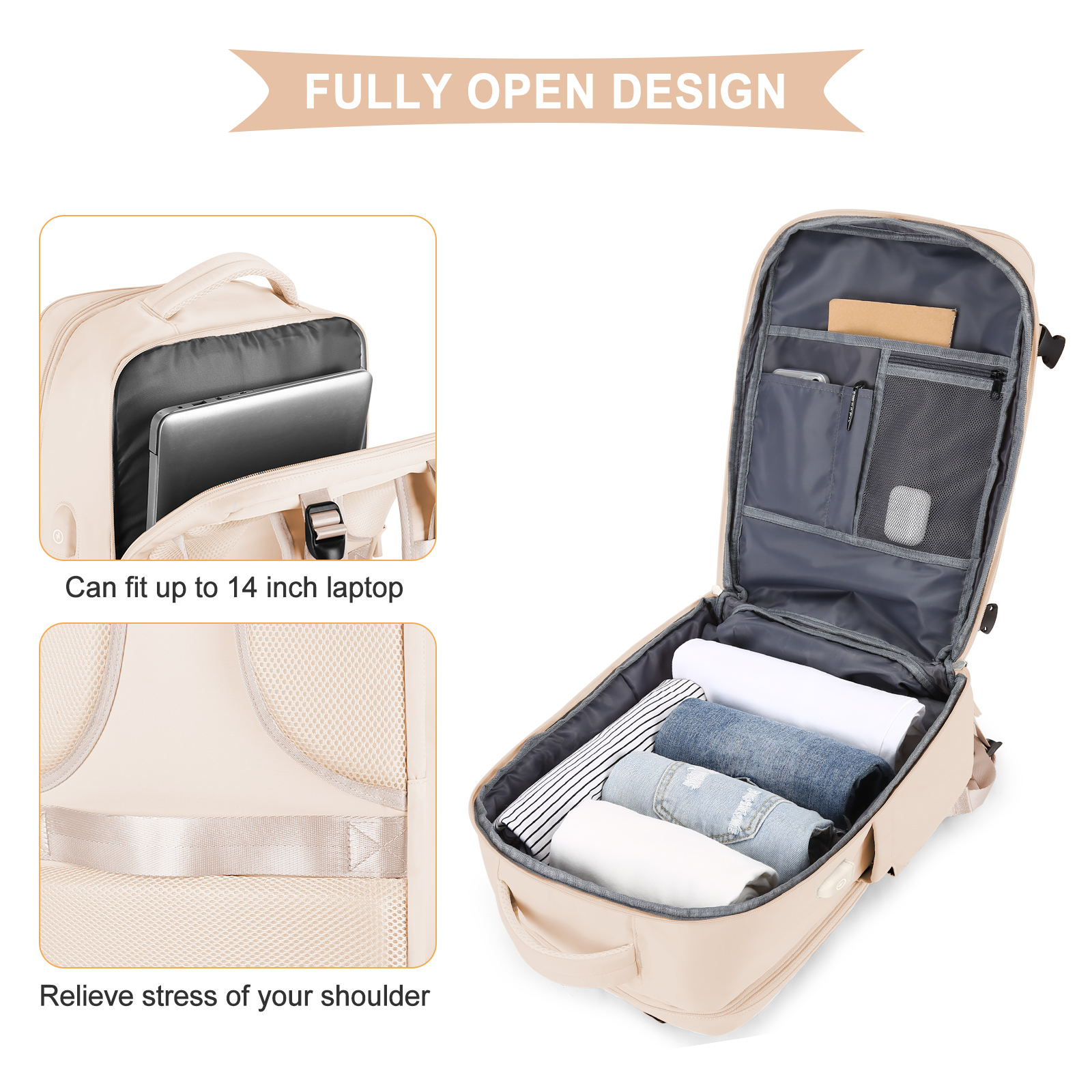 Large Travel Backpack for Men  – Women Bags Large recenzja i cena