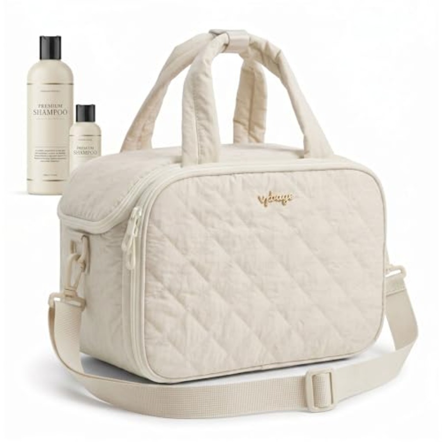 Large Quilted Toiletry Bag for – Women Bags Large recenzja i cena
