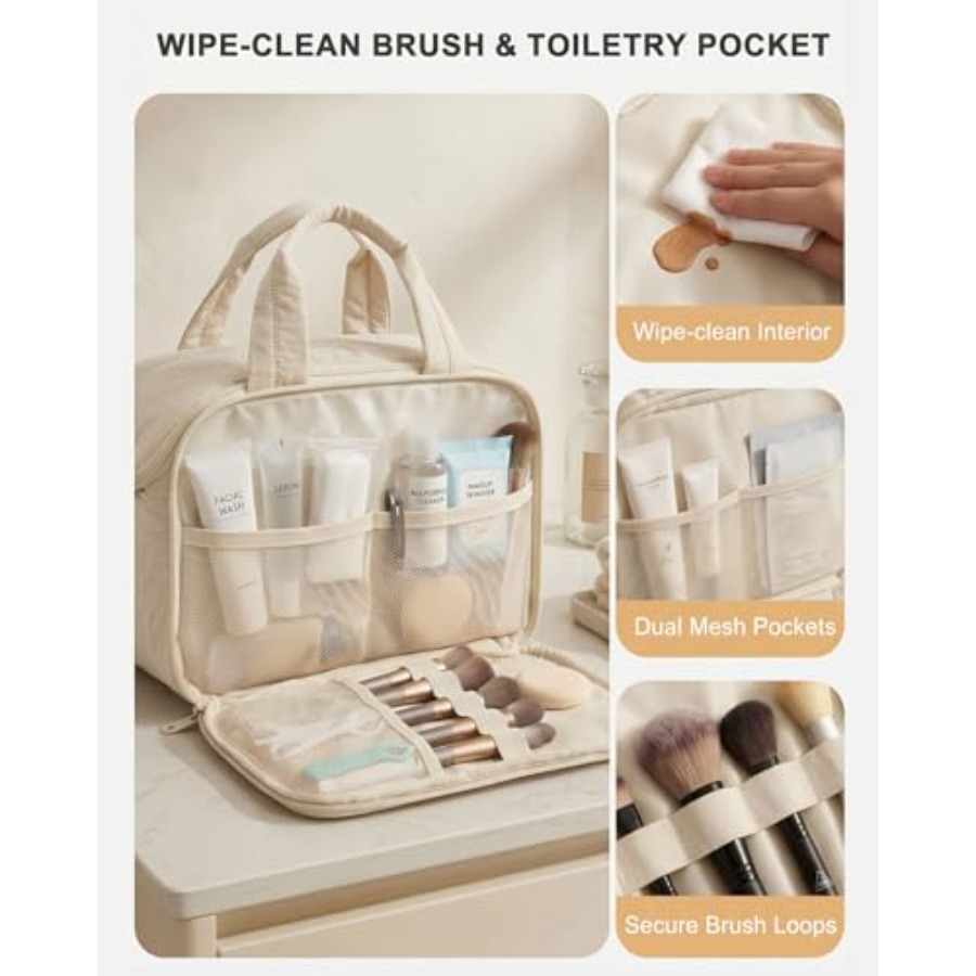 Large Quilted Toiletry Bag for – Women Bags Large recenzja i cena
